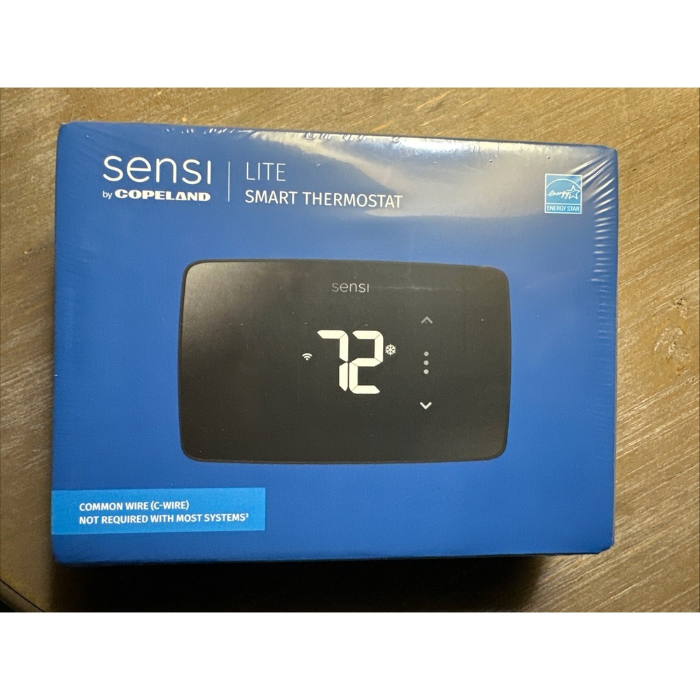NEW Emerson Sensi Lite ST25 Smart Thermostat Wi-Fi Alexa Google Black In APP